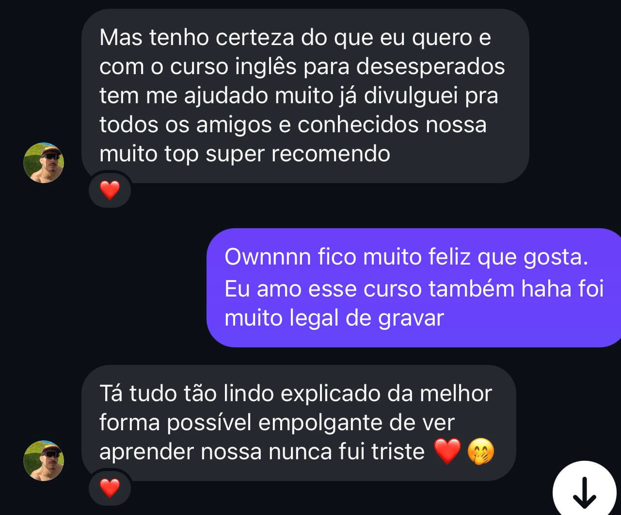 Depoimentos Ingles para Desesperados