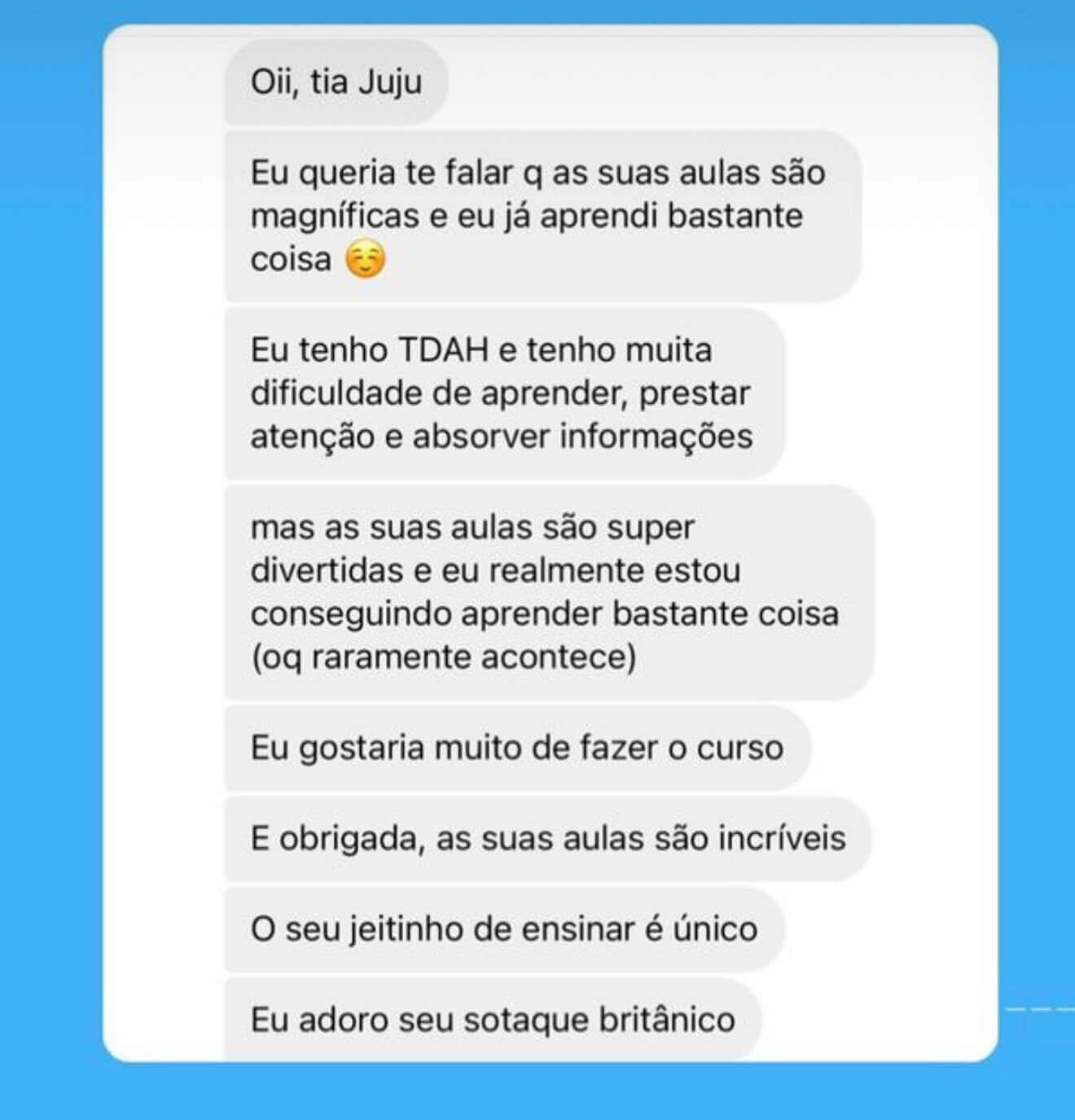 Depoimentos Ingles para Desesperados